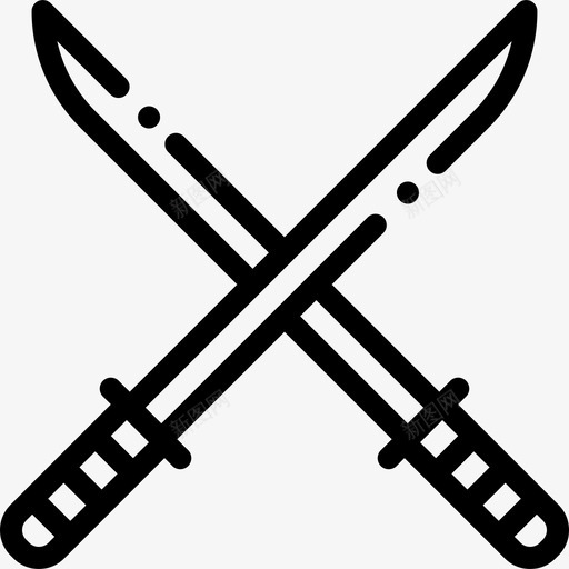 武士刀武术10直系图标svg_新图网 https://ixintu.com 武士刀 武术10 直系