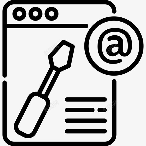 维护web维护6线性图标svg_新图网 https://ixintu.com web维护6 线性 维护