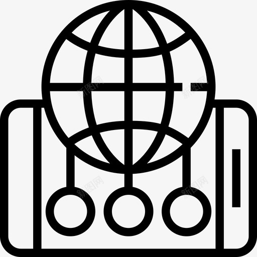 智能手机社交媒体29线性图标svg_新图网 https://ixintu.com 智能手机 社交媒体29 线性