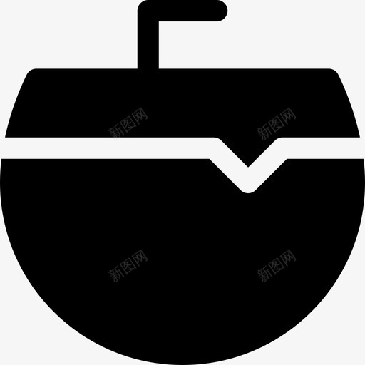 椰子夏季食品饮料2填充图标svg_新图网 https://ixintu.com 填充 夏季食品饮料2 椰子