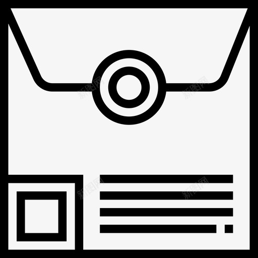 直邮信封图标svg_新图网 https://ixintu.com 直邮信封