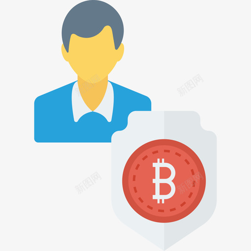 比特币比特币区块链加密货币扁平图标svg_新图网 https://ixintu.com 扁平 比特币 比特币区块链加密货币