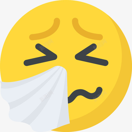 生病笑脸3平淡图标svg_新图网 https://ixintu.com 平淡 生病 笑脸3