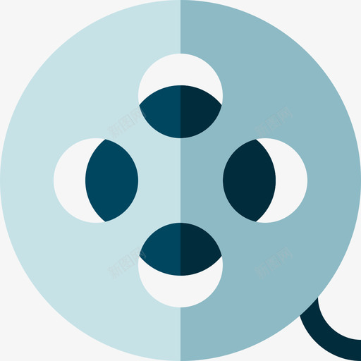胶片卷轴采访平片图标svg_新图网 https://ixintu.com 平片 胶片卷轴 采访