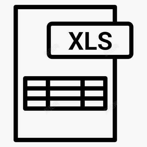 xlsexcelexcel文件图标svg_新图网 https://ixintu.com excel excel工作表 excel文件 xls
