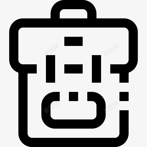 背包学校和教育4直系图标svg_新图网 https://ixintu.com 学校和教育4 直系 背包
