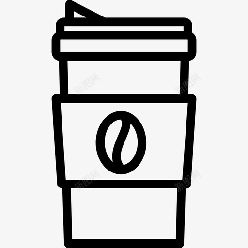 咖啡杯咖啡6线性图标svg_新图网 https://ixintu.com 咖啡6 咖啡杯 线性