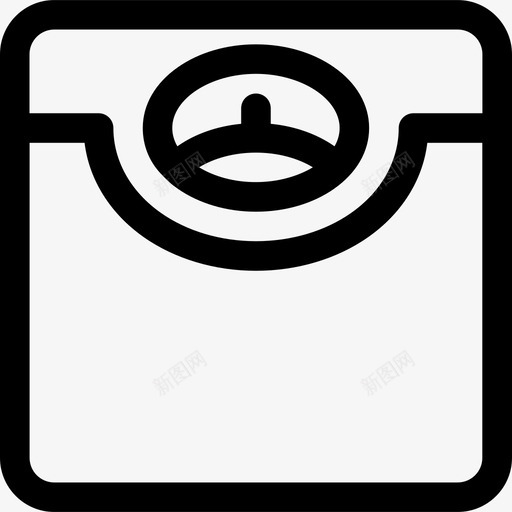 磅秤健身器材12线性图标svg_新图网 https://ixintu.com 健身器材12 磅秤 线性
