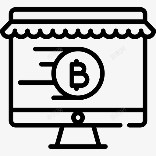 加密货币电子商务60线性图标svg_新图网 https://ixintu.com 加密货币 电子商务60 线性