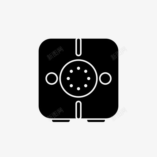 银行保险箱图标安全安全图标字形样式svg_新图网 https://ixintu.com 安全 安全图标字形样式 银行保险箱图标