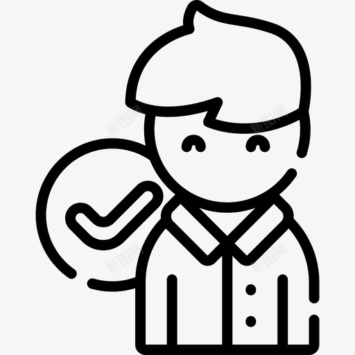 男人工作关系直系亲属图标svg_新图网 https://ixintu.com 工作关系 男人 直系亲属
