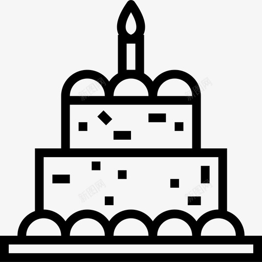 生日蛋糕生日派对17直系图标svg_新图网 https://ixintu.com 生日派对17 生日蛋糕 直系