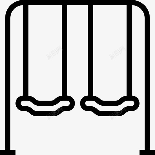 秋千马戏团和游乐园3直线型图标svg_新图网 https://ixintu.com 直线型 秋千 马戏团和游乐园3