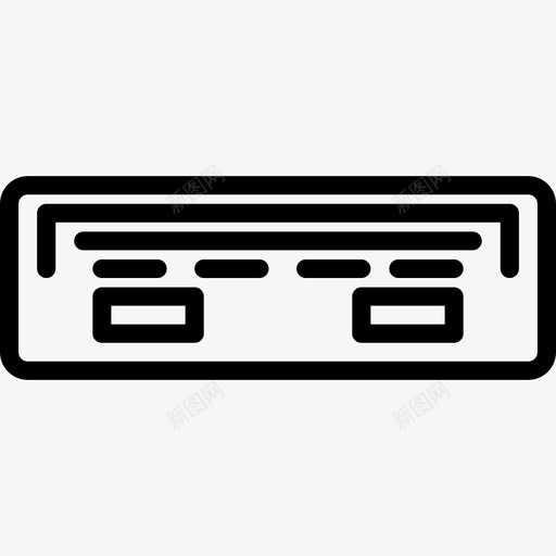 Usb端口计算机和硬件6线性图标svg_新图网 https://ixintu.com Usb端口 线性 计算机和硬件6