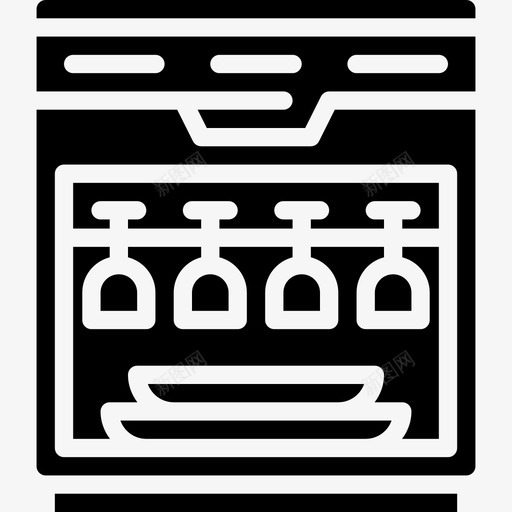 洗碗机家俱3实心图标svg_新图网 https://ixintu.com 实心 家俱3 洗碗机