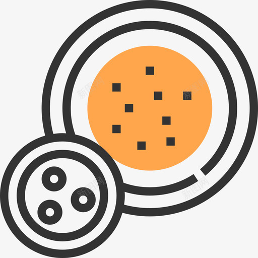 食物印度符号黄色阴影图标svg_新图网 https://ixintu.com 印度符号 食物 黄色阴影