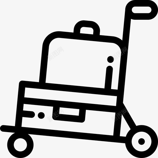 行李铁路2直达图标svg_新图网 https://ixintu.com 直达 行李 铁路2
