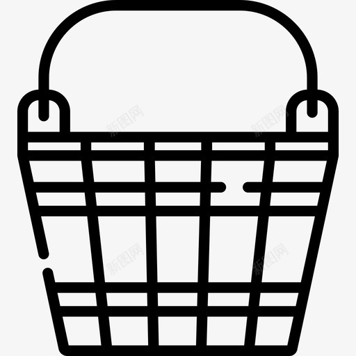 水桶桑拿7直线型图标svg_新图网 https://ixintu.com 桑拿7 水桶 直线型