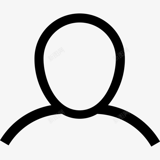 用户简单线条线性图标svg_新图网 https://ixintu.com 用户 简单线条 线性