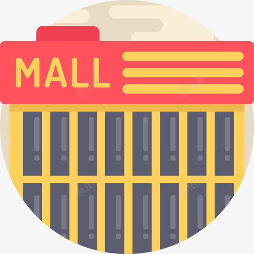 商场城市建筑元素公寓图标svg_新图网 https://ixintu.com 公寓 商场 城市建筑元素