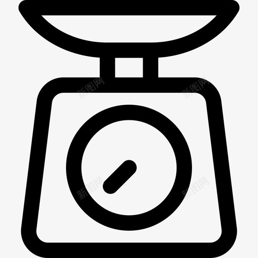 秤杂货店4线性图标svg_新图网 https://ixintu.com 杂货店4 秤 线性