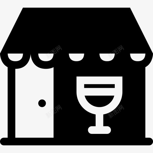 酒馆酒庄小黑图标svg_新图网 https://ixintu.com 小黑 手绘酒馆 酒庄 酒馆