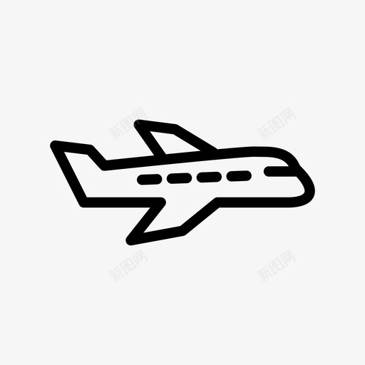 飞机喷气式飞机飞机2图标svg_新图网 https://ixintu.com 喷气式飞机 飞机 飞机2
