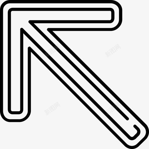 对角线箭头指针7行128px图标svg_新图网 https://ixintu.com 对角线箭头 指针7 行128px