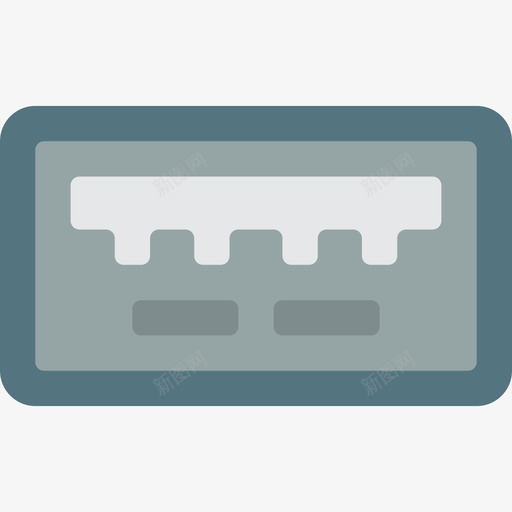 Usbpc组件3扁平图标svg_新图网 https://ixintu.com Usb pc组件3 扁平