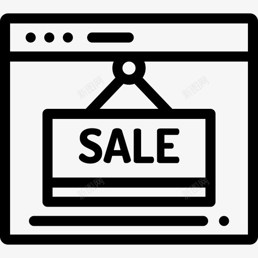 网上商店网上购物25线性图标svg_新图网 https://ixintu.com 线性 网上商店 网上购物25