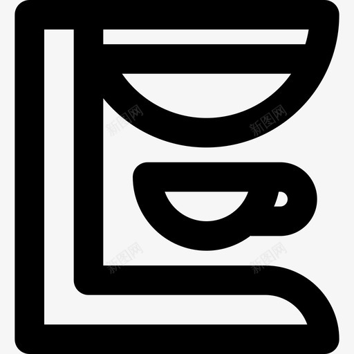咖啡机家用电器4线性图标svg_新图网 https://ixintu.com 咖啡机 家用电器4 线性