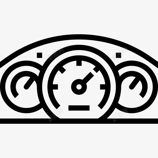车速表汽车服务13线性图标svg_新图网 https://ixintu.com 汽车服务13 线性 车速表