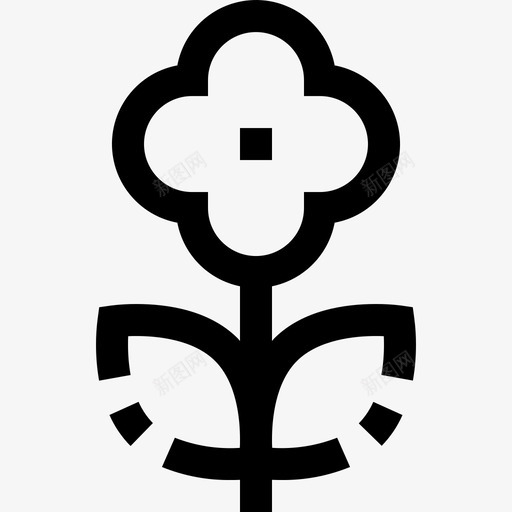 花卉农场和花园线性图标svg_新图网 https://ixintu.com 农场和花园 线性 花卉