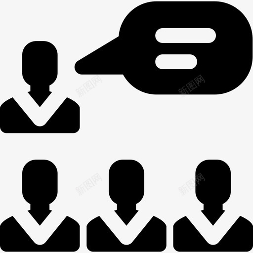 团队合作商务管理18人满员图标svg_新图网 https://ixintu.com 商务管理18人 团队合作 满员