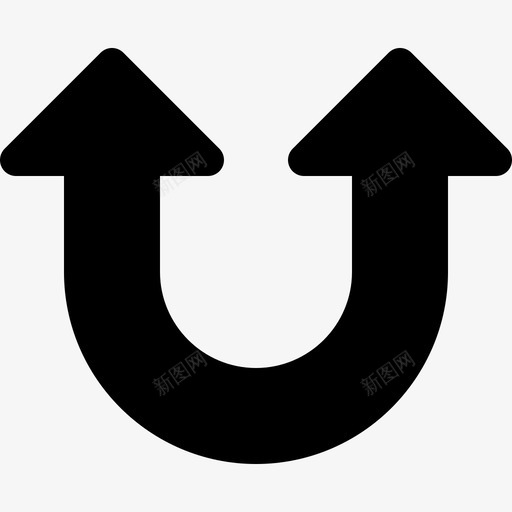 双箭头箭头45实心图标svg_新图网 https://ixintu.com 双箭头 实心 箭头45