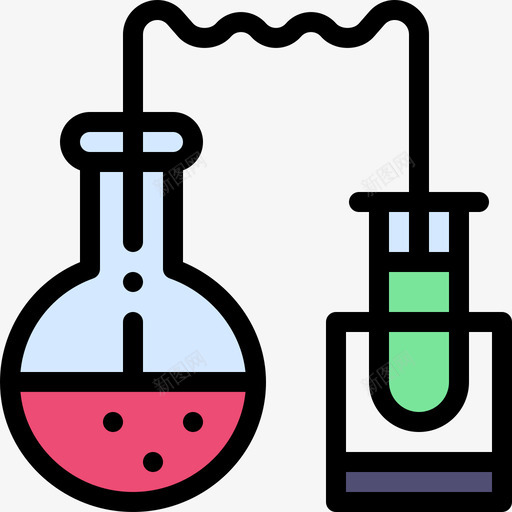 实验科学45线性颜色图标svg_新图网 https://ixintu.com 实验 科学45 线性颜色