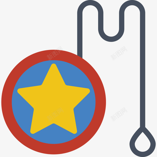 Yoyo玩具13扁平图标svg_新图网 https://ixintu.com Yoyo 扁平 玩具13