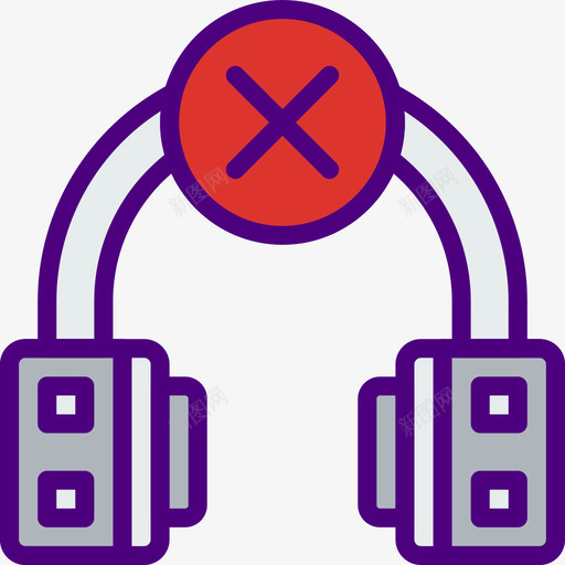 耳机音乐和乐器6线性颜色图标svg_新图网 https://ixintu.com 线性颜色 耳机 音乐和乐器6