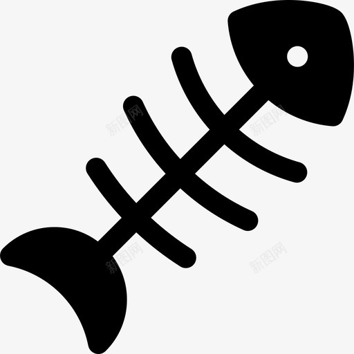 鱼骨兽医4填充图标svg_新图网 https://ixintu.com 兽医4 填充 鱼骨