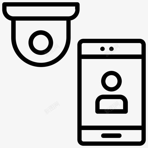 移动警报工作警报通知图标svg_新图网 https://ixintu.com 工作警报 智能手机通知 未来技术线图标 电话警报 移动警报 通知