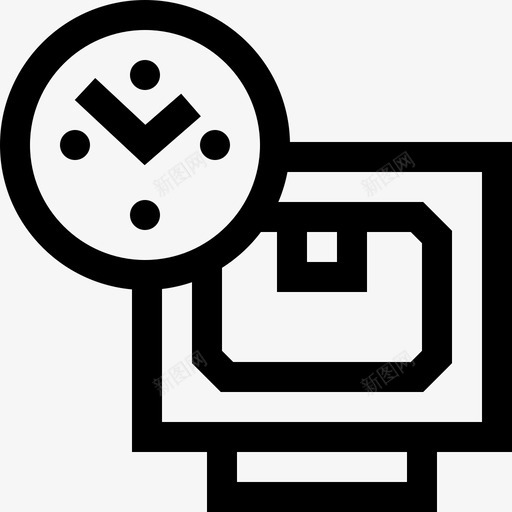 时间3d打印16线性图标svg_新图网 https://ixintu.com 3d打印16 时间 线性