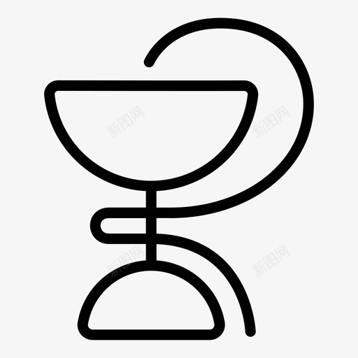 药品健康蛇图标svg_新图网 https://ixintu.com 健康 商店 药品 蛇