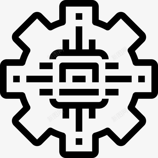人工智能机器人学23线性图标svg_新图网 https://ixintu.com 人工智能 机器人学23 线性
