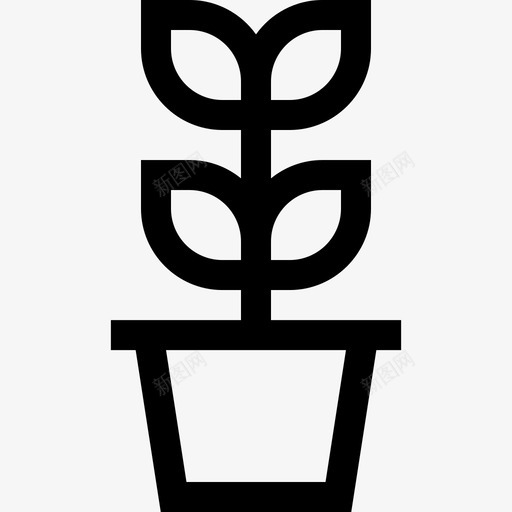 植物园艺36线性图标svg_新图网 https://ixintu.com 园艺36 植物 线性