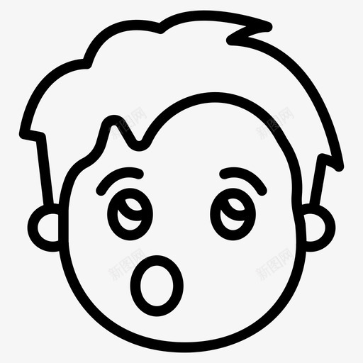 累了表情符号脸图标svg_新图网 https://ixintu.com 笑脸 笑脸和表情线第一卷 累了 脸 表情符号