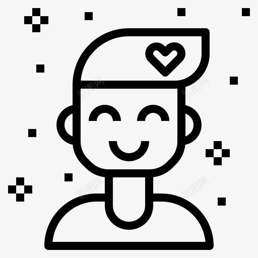 态度随和善良图标svg_新图网 https://ixintu.com 善良 态度 思考 生活技能 积极 随和