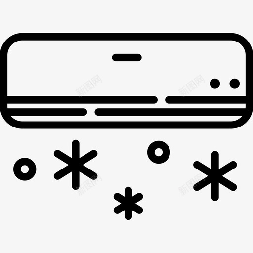 空调物联网35线性图标svg_新图网 https://ixintu.com 物联网35 空调 线性