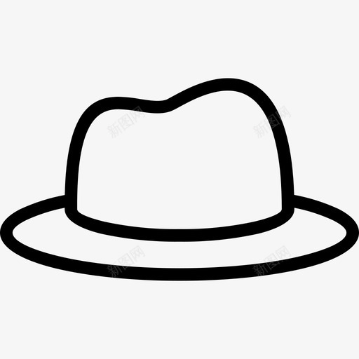 帽子hipster11直纹图标svg_新图网 https://ixintu.com hipster11 帽子 直纹