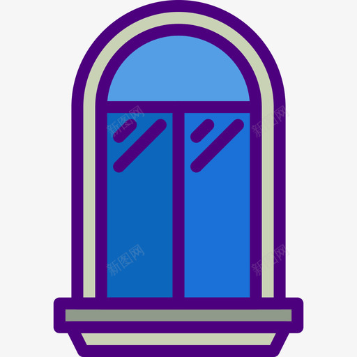 窗家具家居6图标svg_新图网 https://ixintu.com 家具 家居6 窗 线颜色