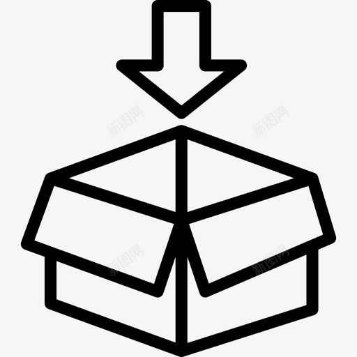 购物箱购物88直线型图标svg_新图网 https://ixintu.com 直线型 购物88 购物箱